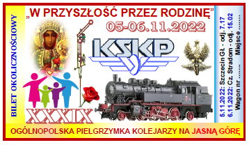 Bilet pielgrzymkowy, okoliczno�ciowy z 05-06.11.2022 roku - kliknij, aby powi�kszy�...
