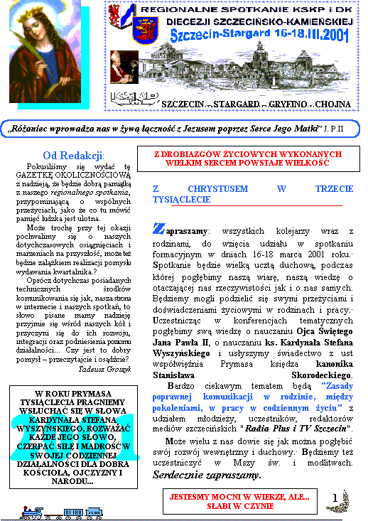                 Strony naszej Gazety Okoliczno�ciowej.            Aby ogl�da� dalsze strony, skorzystaj z klawiszy pod stron�.